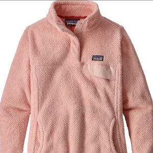 Patagonia pullover fleece in light pink size small